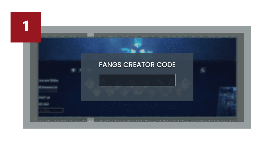 Create your account and creator code