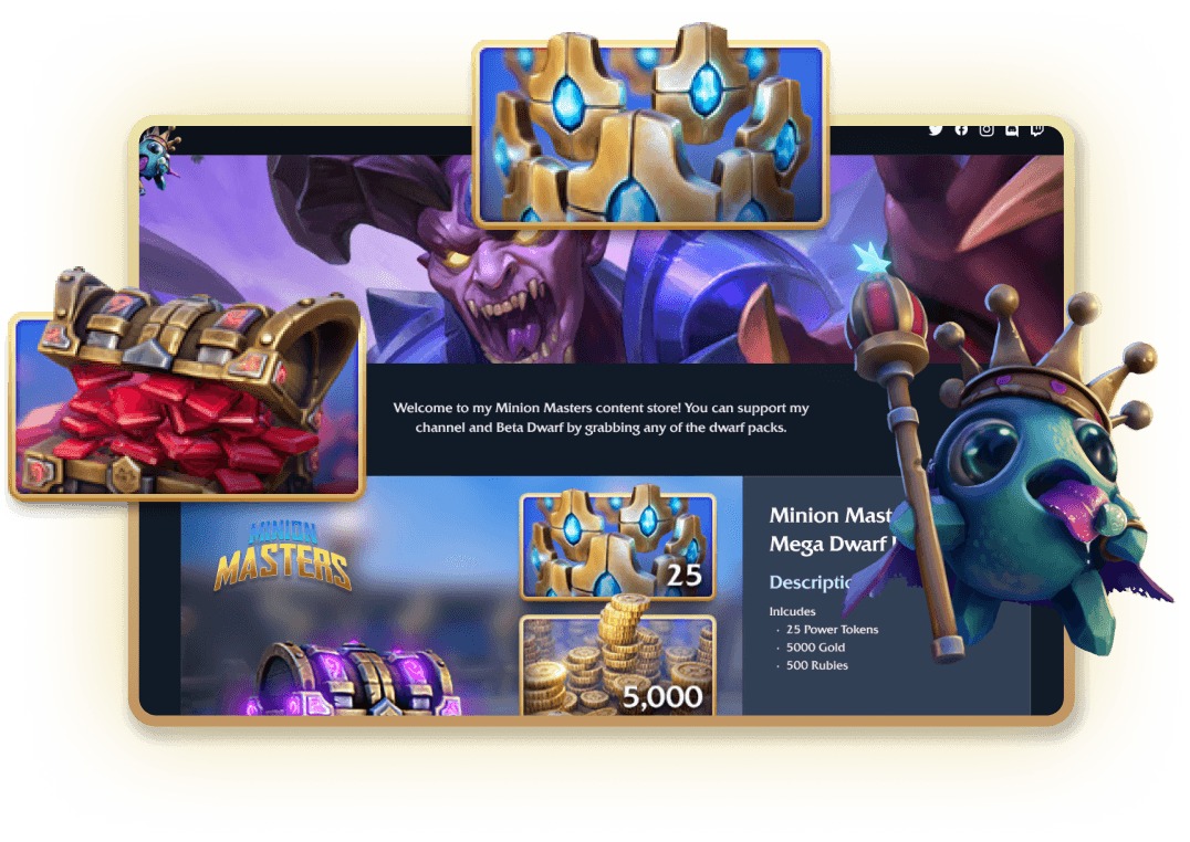 Minion Masters Store Example
