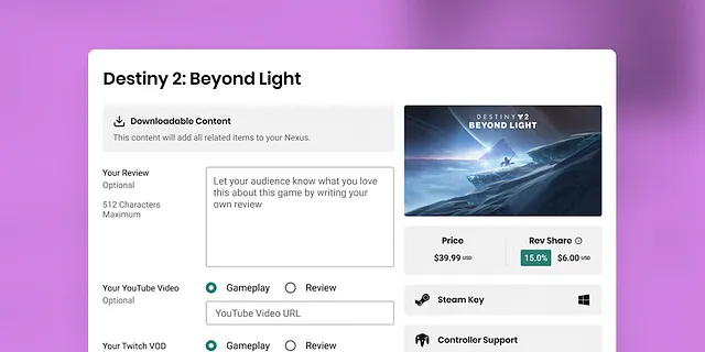 Nexus Feature Spotlight: Game Reviews