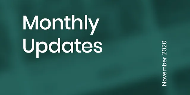 Nexus Updates for November, 2020