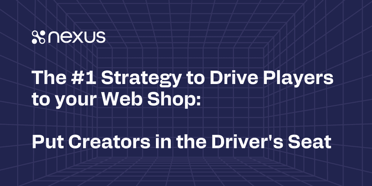 The #1 Strategy to Drive Players to Your Web Shop