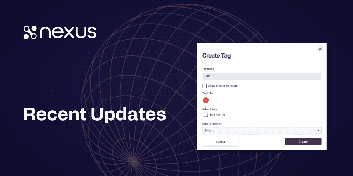 Platform Update: Creator Tags, Flexible Terms & Agreements, Discord Messaging, and More