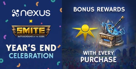 Nexus x SMITE —  End of Year Celebration with Bonus In-Game Items